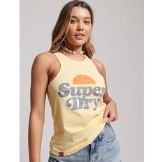 Amarillo - Mujer Camisas Superdry Camiseta Vintage Cooper Azul Mujer - Yellow/Blue