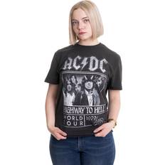 Bekleidung AC/DC Highway To Hell Poster Charcoal T-Shirt Grau