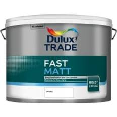 Paint Dulux Trade Fast Matt Wall Paint White 10L
