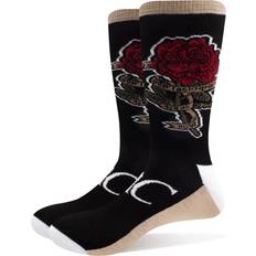 Pink - Unisex Socks SockShop Tupac Rose Logo Ankle Black 7-11