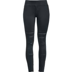 Leggings Leggings with Insert Lace - Donna - Nero