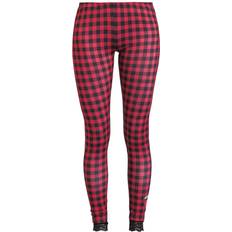 Polyester Leggings Pussy Deluxe Checkered Leggings Leggings black red