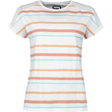 Stripes T-shirts RED by EMP T-shirt with stripes T-Shirt white