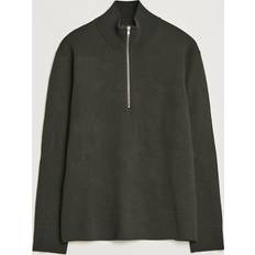 NN07 Harald Knitted Half Zip Dark Green