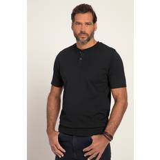 Kleding JP1880 JP 1880 Herren große Größen Übergrößen Menswear L-8XL Henley, Bauchfit, Halbarm, Rundhals, bis schwarz 818628100-6XL