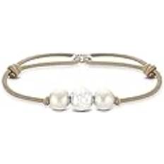 Smycken Thomas Sabo Unisex Armband Bead beige 925 Sterlingsilber A2074-170-19-L22V