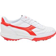 Diadora Men Soccer Shoes Diadora Calcetto LT Turf Soccer Cleats, Men's, M11/W12.5, White/Red Holiday Gift