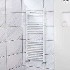 Heated Towel Rails PlumbGalaxy Fjord 1200 Heated White