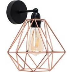 B Wall Lights ValueLights Cambourne Industrial Cage Wall light