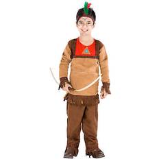 Dressforfun tectake Boysâ Eagle Eye Native American Costume 3-5y Brown