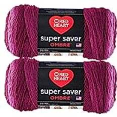 Red Heart Red Heart Garn, akryl, anemon ombre, 2-pack