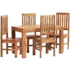 Natural Dining Sets IH Design Dakota Light Mango Wood Dining Set