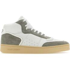 Saint Laurent Two-Tone Leather And Suede Sl/80 Sneakers