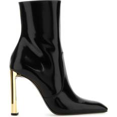 Saint Laurent Stiefeletten Saint Laurent Black Leather Auteuil Ankle Boots