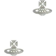 Vivienne Westwood Earrings Vivienne Westwood Luzia Bas Relief orb Stud Earrings Silver One