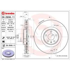 Porsche Sistemi Frenanti Brembo 09.D938.11 360 36 5 Intagliato