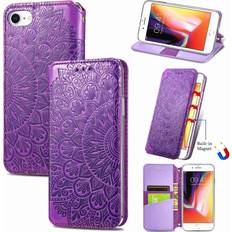 Apple iPhone 7/8 Stoßschutz König Design Schutz handy hülle für apple iphone 7 case cover tasche etuis bumper violett neu Violett