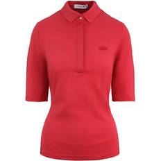 Lacoste Women Polo Shirts Lacoste Slim Fit Womens Pink Polo Shirt Cotton