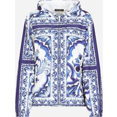 Dolce & Gabbana Nainen Takit Dolce & Gabbana Majolica-print windbreaker with hood