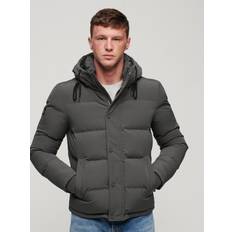 Superdry Hombre Chaquetas Superdry Chaqueta Puffer Everest Short Gris - Grey