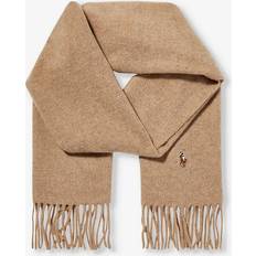 Polo Scarfs Polo Ralph Lauren Man Scarf Camel Wool Beige