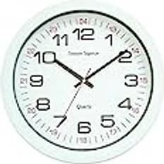SECO Quartz 24 Hour 255mm Diameter White Wall Clock