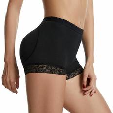 J&Y Breathable Shapewear Shorts with Padding Black