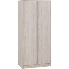 Beige Clothing Storage SECONIQUE Malvern 2 Door Urban Wardrobe