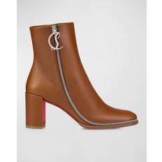 Christian Louboutin Laced Ankle Boots Christian Louboutin CL Zip leather ankle boots brown