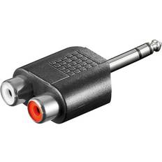Lydadapter RCA til 6.3 mm