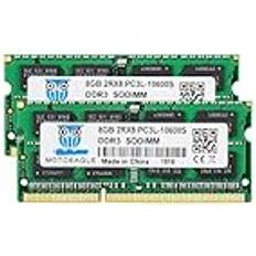 Motoeagle DDR3 1333 PC3 10600S 16GB Kit 2X8GB DDR3 1333MHz PC3-10600 204-stifts SODIMM 1,35V laptop minne RAM