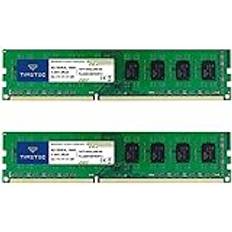 TIMETEC 16GB 2x8GB DDR3L DDR3 1600MHz PC3L-12800 PC3-12800 Ingen ECC Obuffrad 1,35V 1,5V CL11 2Rx8 Dual Rank 240 Pin UDIMM Stationär dator RAM-minne SDRAM uppgraderingsmodul