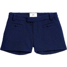Ami Paris Women Shorts Ami Paris Navy Mini Shorts 491 Bleu Nautique FR