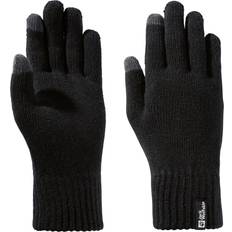 Acryl Handschuhe Jack Wolfskin RIB Fingerhandschuhe schwarz