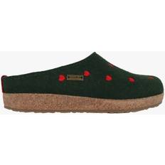 Haflinger 741031-35 CUORICINI Ladies Felt Clogs Green