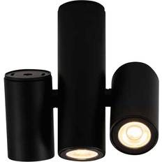 Wood Spotlights MiLAN Kronn Ceiling Three-Bulb Black Spotlight