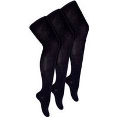 Sock Snob Pair Multipack Girls School Tights Black