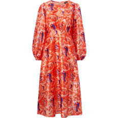 Midi-mekko - Monivärinen Mekot Pieces Mekko PcNio LS Midi Dress - Monivärinen