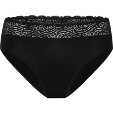 Sensual Hi Waist High Absorbency Period Bikini Brief - Black