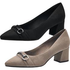 Marco Tozzi Heels & Pumps Marco Tozzi Pumps, Blockabsatz, Spangen-Detail, für Damen, beige