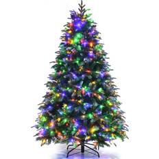 Costway 6FT Pre-Lit Artificial Snowy Xmas Modes Christmas Tree