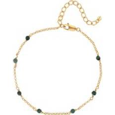 Hot Diamonds Bracciali Hot Diamonds x Jac Jossa Revive Gold Plated Sterling Silver Malachite Bracelet Gold