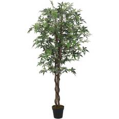 Fibre Dekorationer vidaXL Kunstigt Ahorntræ 756 Blade 200 cm Grøn Kunstig plante