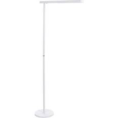 Beliani Perseus Staande Lamp Wit Aluminium