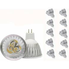 MR16 LED Bulb MR16 LED Bulb 3W Warm White GU5.3 MR16 LED Bulb 12V 3W LED Spot Light Bulb, Suitable for Recessed Track Landscape Lighting, 20W Halogen