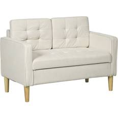 Cottons Sofas Homcom Compact Loveseat 2 Sofa