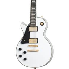 Epiphone Musical Instruments Epiphone Les Paul Custom, Alpine White, Left Handed Electric Guitar