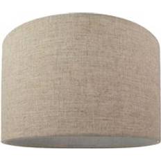 Happy Homewares Contemporary Stylish Natural Linen 10" Drum Shade