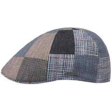 Stetson texas clarson patchwork flatcap schirmmütze leinencap bunt 54-55 cm