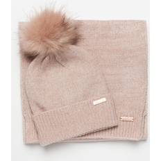 Pink Beanies Barbour Women's International Sparkle Womens Beanie/Scarf Pink ONE